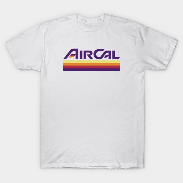 Air Cal - Retro Airline 1985 T-Shirt by LocalZonly